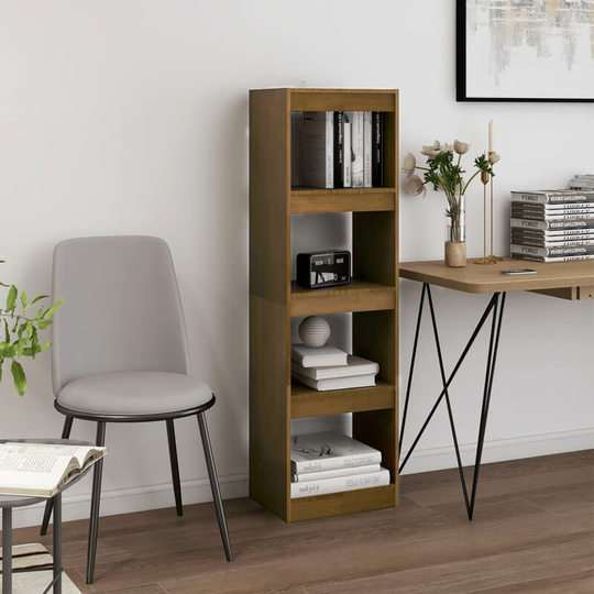 Asupermall - Book Cabinet Room Divider Honey Brown 40x30x135.5 cm Pinewood