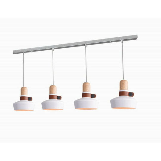 Larissa Lighting - Larissa Radnevo Ceiling Pendant Bar Light 4x E27 Max 40W White