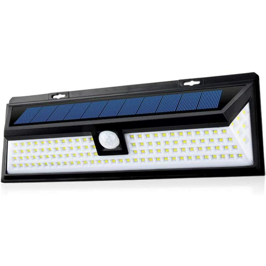 Aougo - Outdoor Solar Lights, 80 led with 2 Heads Solar Security Lights Outdoor Motion Sensor, Outdoor Solar Security Security Light for Front Door