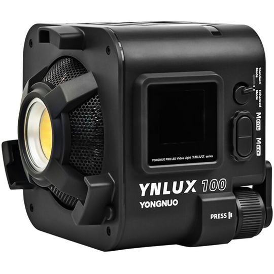 Yongnuo - YNLUX100 Compact led Video Light cob Photography Fill Light 100W 3200K-5600K Dimmable 12 Lighting Effects Bowens Mount for Outdoor Portrait
