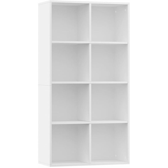 Book Cabinet/Sideboard White 66x30x130 cm Engineered Wood Vidaxl White