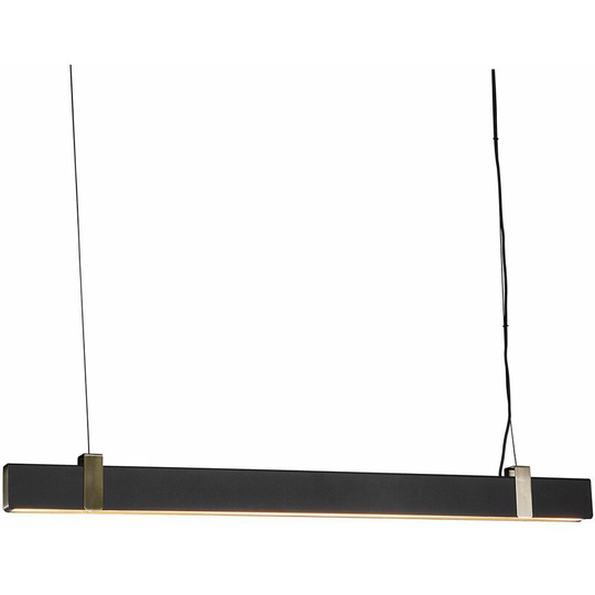Nordlux Lighting - Nordlux Lilt led Dimmable Straight Bar Pendant Ceiling Light Black, 2700K