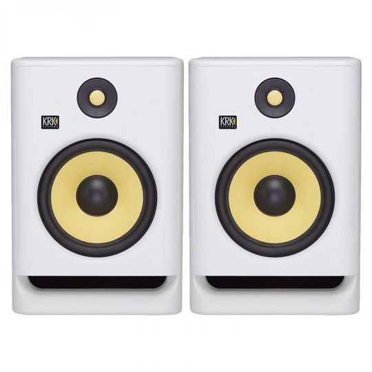 KRK ROKIT RP8 G4 Studio Monitor White Noise (Pair)