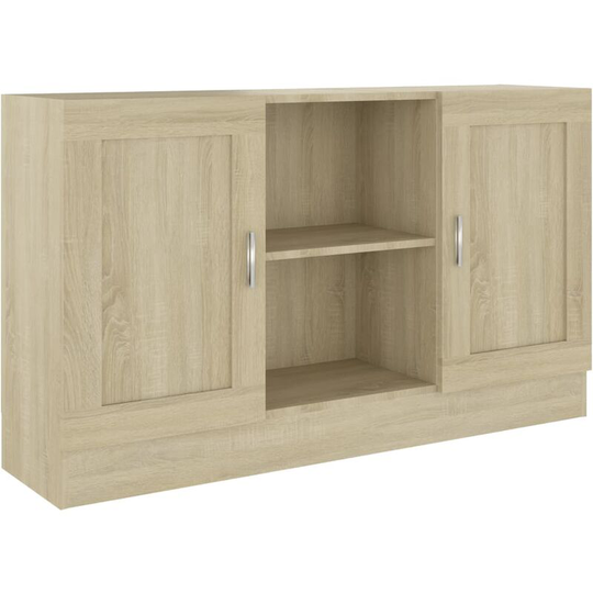 Sideboard Sonoma Oak 120x30.5x70 cm Engineered Wood Vidaxl Brown