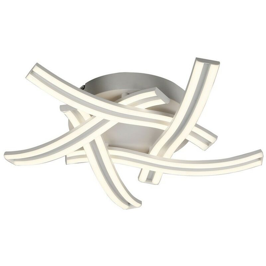 5 Light Semi Flush Ceiling, 5 x 12W led, 4000K, 3792lm, White - Luminosa Lighting