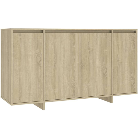 Sideboard Sonoma Oak 135x41x75 cm Engineered Wood Vidaxl Beige