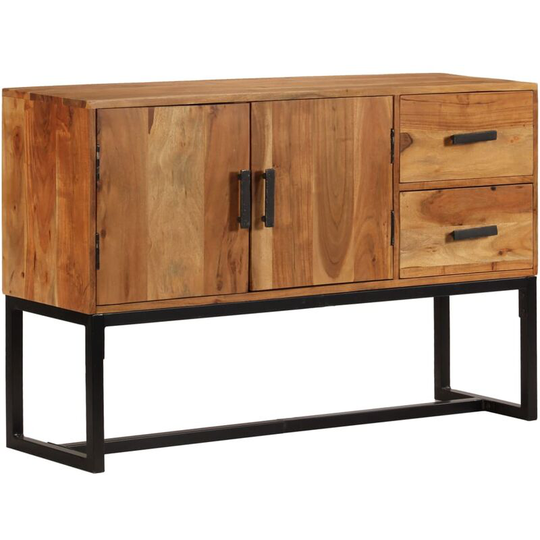Annandale Solid Acacia Wood Sideboard by Bloomsbury Market - Brown