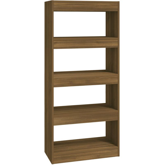 Book Cabinet/Room Divider Brown Oak 60x30x135 cm Engineered Wood Vidaxl Brown