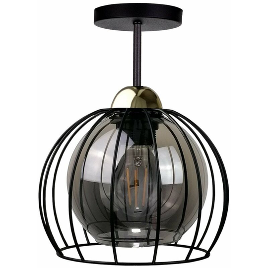 Keter Solo Semi Flush Light Black, 20cm, 1x E27