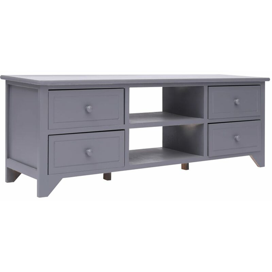 Vidaxl - tv Cabinet Grey 115x30x40 cm Paulownia Wood Grey