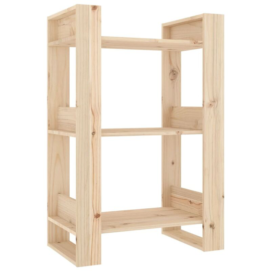 Book Cabinet/Room Divider 60x35x91 cm Solid Wood Pine Vidaxl Brown