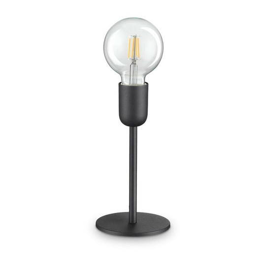 Ideal Lux Lighting - Ideal Lux microphone - Indoor Table Lamp 1 Light Black, E27