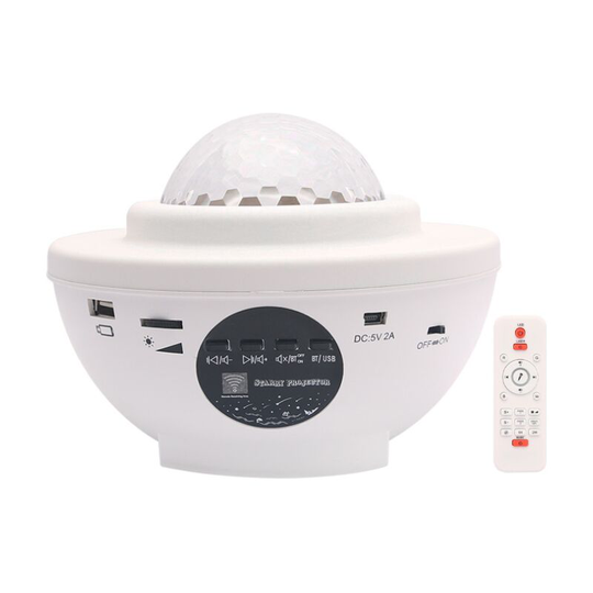 Usb Bluetooth Nightlight Music Projector Starry Sky Projection Light Sky Star Rotating Sky Starry White Light