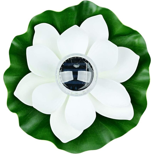 Aougo - Solar Lotus Lantern for Outdoor, Floating Pool Lights Solar rgb led Lotus Flower Lights Waterproof Floating Lamp for Pond/Garden/Swimming