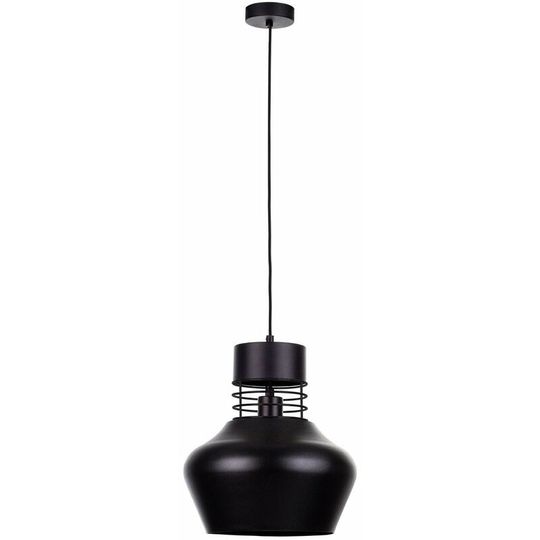 Keter Moyo Dome Pendant Ceiling Light Black, 29cm, 1x E27
