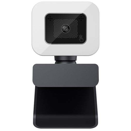 4K Auto Focus Web Camera Driver-free usb Webcam with Noise Reduction Microphone led Fill Light Lamp for Video Chat Conference - Black,4K
