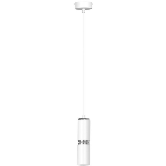 Emibig Modesto White Slim Pendant Ceiling Light 1x GU10