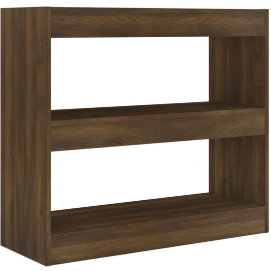Book Cabinet/Room Divider Brown Oak 80x30x72 cm Vidaxl Brown