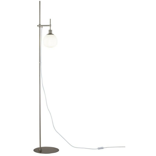 Erich Floor Lamp Nickel, 1 Light, E14