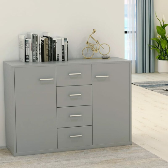 Sideboard Grey 88x30x75 cm Chipboard VDTD31721 - Topdeal