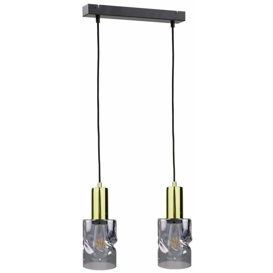 Keter Cross Bar Pendant Ceiling Light Black, 50cm, 2x E27