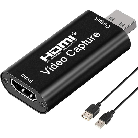 Denuotop - Video capture card, hd video and audio capture card hdmi to usb 2.0 recording 1080P via dslr, camcorder, action camera, support live
