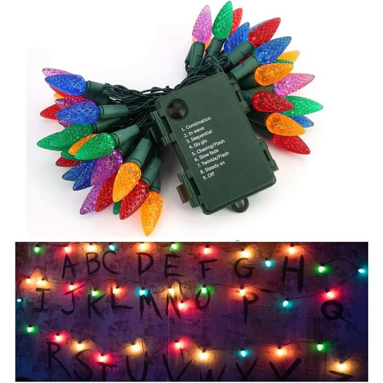Led String Lights, Fairy Lights String Light 50 LEDs 5m Fairy Lights led Garland Window Decoration Birthday Patio