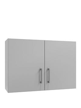 Manor Interiors Linea Light Grey Wall Unit 1000Mm
