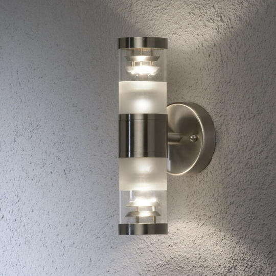 Konstsmide Lighting - Konstsmide Bolzano Outdoor Modern Light Stainless Steel, IP44