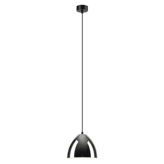 Mia Dome Pendant Ceiling Lights Chrome, 1x E27