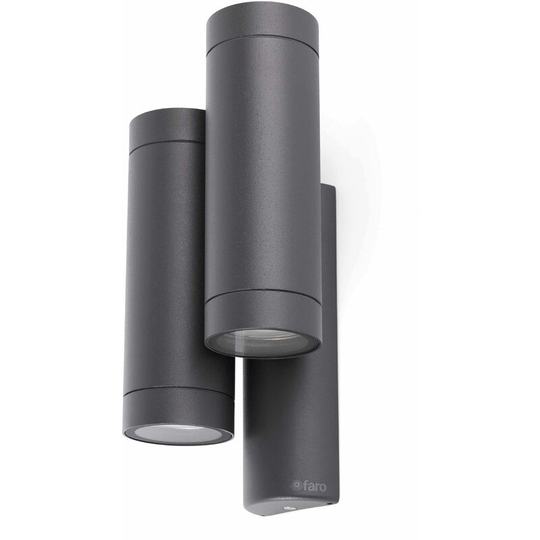 Faro Lighting - Faro Steps - 4 Light Outdoor Wall Light Dark Grey IP44, GU10