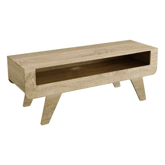 AVF Horton 120cm Whitewashed Oak Tapered Leg TV Stand
