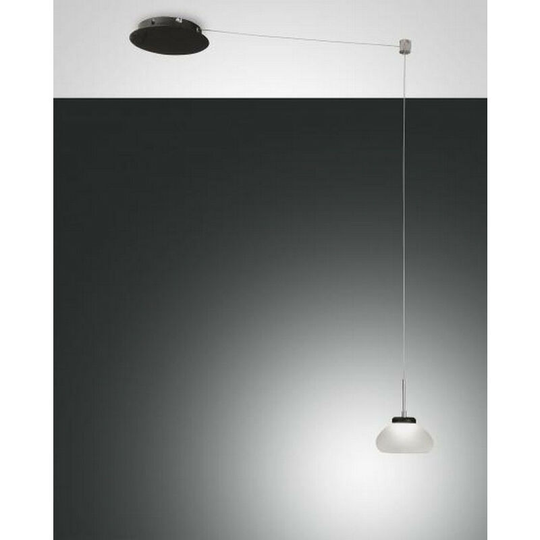 Fabas Luce Arabella led Dome Pendant Ceiling Lights White Glass