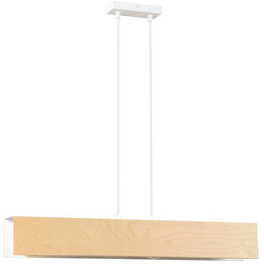 Emibig Carlo White Bar Pendant Ceiling Light 3x E27