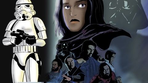 PHOTOSHOP: Drawing a movie poster with a comicbook style