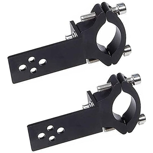Pack Motorcycle Fork Tube Clamps Horizontal/Vertical Installation led Light Bar Mount 22mm-36mm