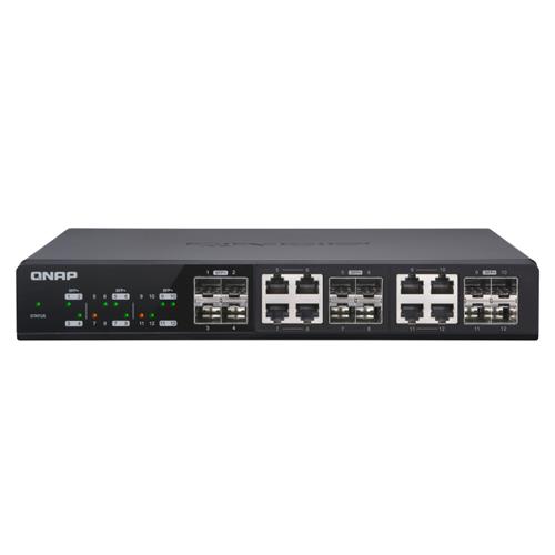 QNAP QSW-M1208-8C network switch Managed L2 10G Ethernet (100/1000/10000) Black