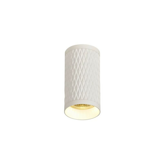 11cm Surface Mounted Ceiling Light, 1 x GU10, Sand White - Luminosa Lighting