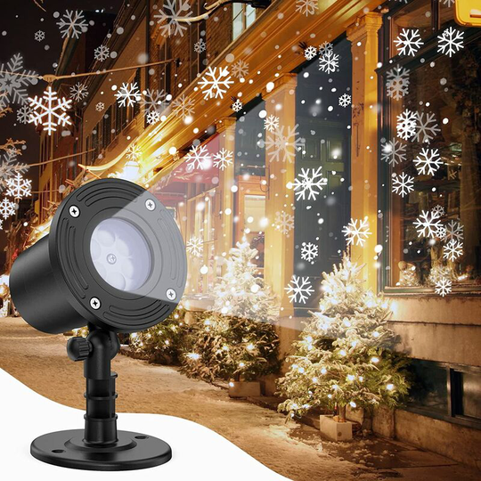 Swyeoot - Outdoor Christmas Projector, Snowfall Effect Led Projector, IP65 Waterproof Waterproof Festival Decoration, for Garden, Home, Wedding,