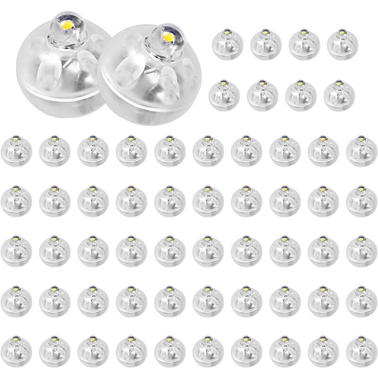 Aougo - led Balloon Lights 60 Pieces led Balloon Light, led Lampion, Mini led Light Up Balloons for Paper Lantern Wedding Halloween Christmas Party
