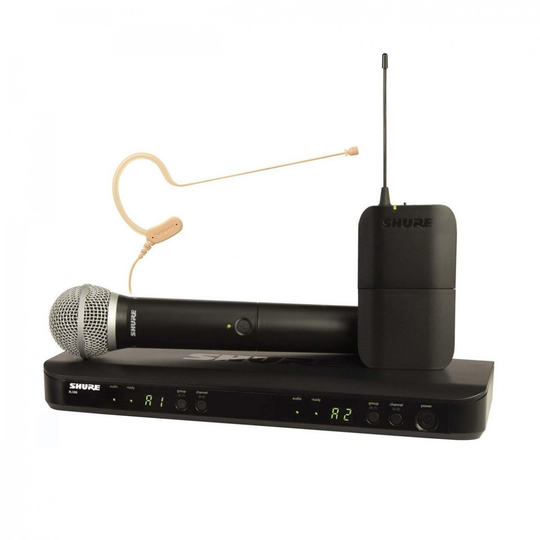 Shure BLX1288/MX53-H8E Dual Wireless System with SM58 and MX153