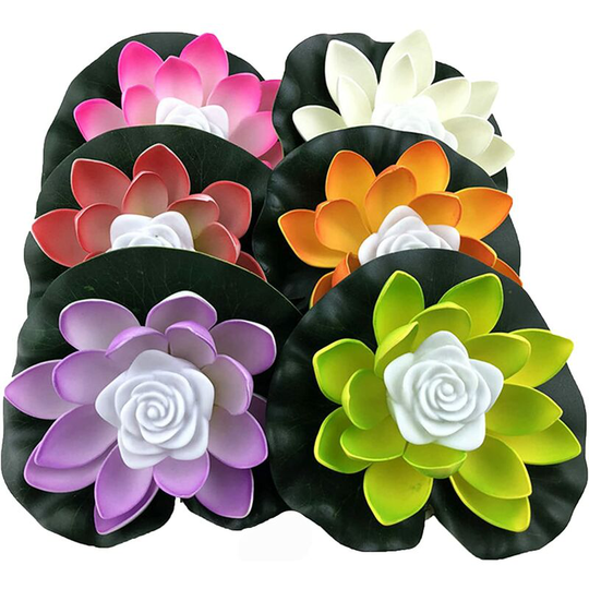 pcs Artificial LED Lotus Light, Floating Waterproof, Perfect for Patio Koi Pond Pool Aquarium Home Garden Wedding Party Special Event Decoration