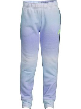 Nike Kids Girls Printed Club Jogging Bottoms - Light Purple, Light Purple, Size 2-3 Years, Women