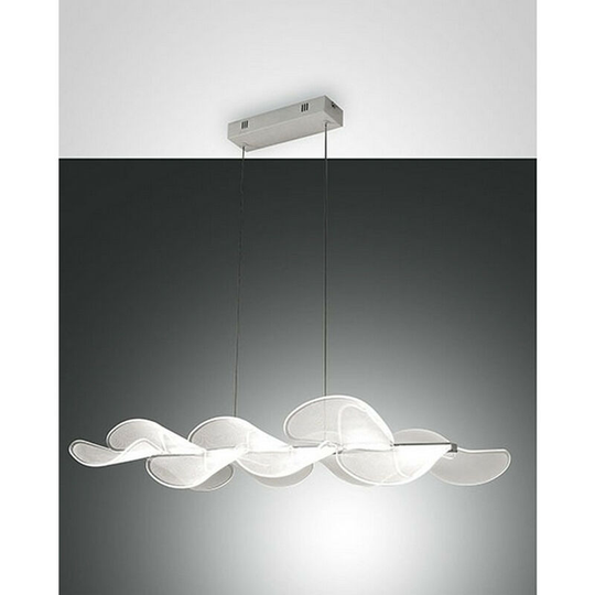 Fabas Luce Sylvie led Integrated Pendant Ceiling Light Light White Glass