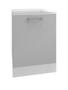 Manor Interiors Linea Light Grey Integrated Dishwasher Door 600Mm Wide