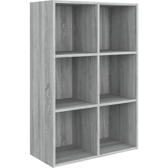 Book Cabinet/Sideboard Grey Sonoma 66x30x98 cm Engineered Wood Vidaxl Grey