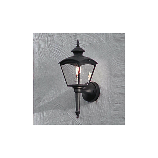 Konstsmide Cassiopeia Outdoor Classic Lantern Wall Light - Matt Black, IP23