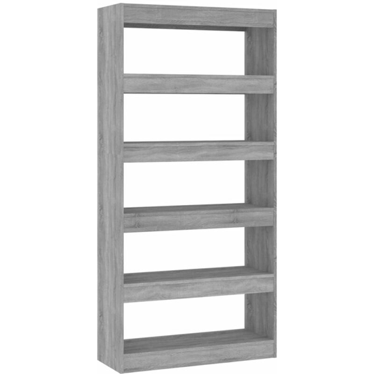 Vidaxl - Book Cabinet/Room Divider Grey Sonoma 80x30x166 cm Engineered Wood Grey