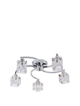 5 Light Ice Cube Ceiling Light Fitting