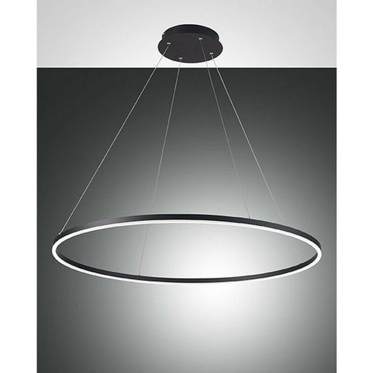 Fabas Luce Giotto led Integrated Pendant Ceiling Light Light Black Glass